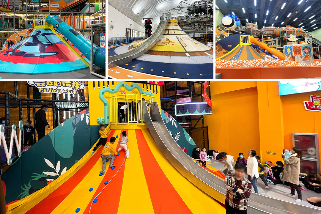 FDA-Grade HDPE Slide Durable Fiberglass Reinforced Design For Haiber Playground