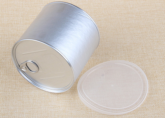 Custom Printing Composite Paper Cans Packaging With Aluminium Easy Open End
