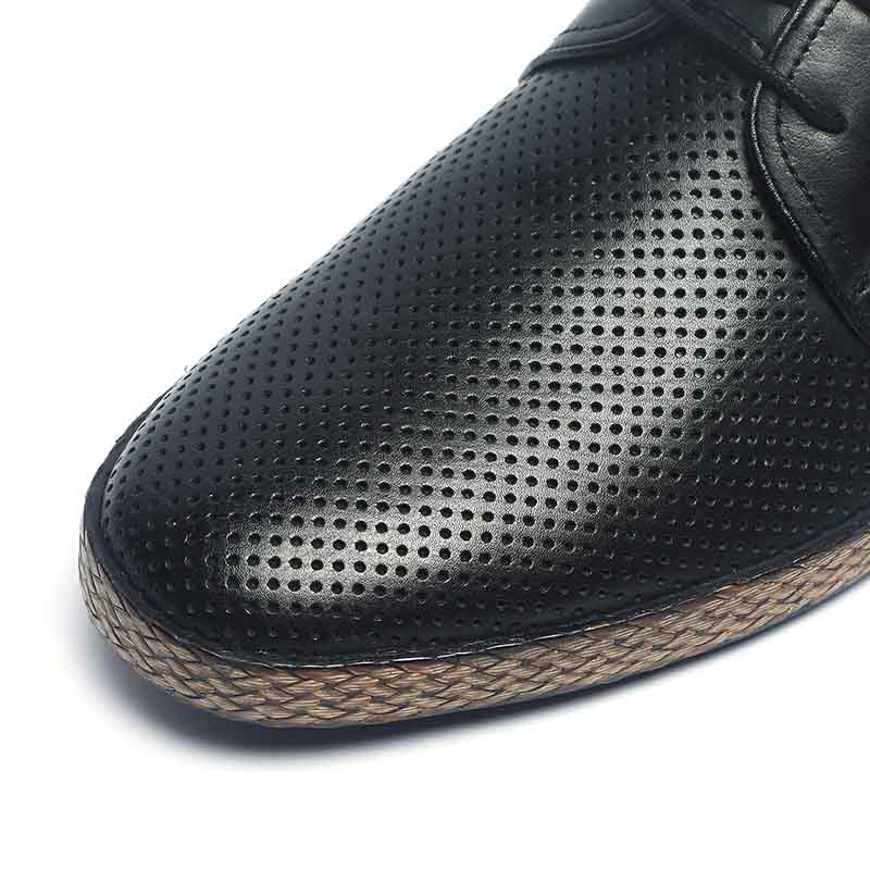 Spring Comfortable Navy Mens Lace Up Casual Shoes