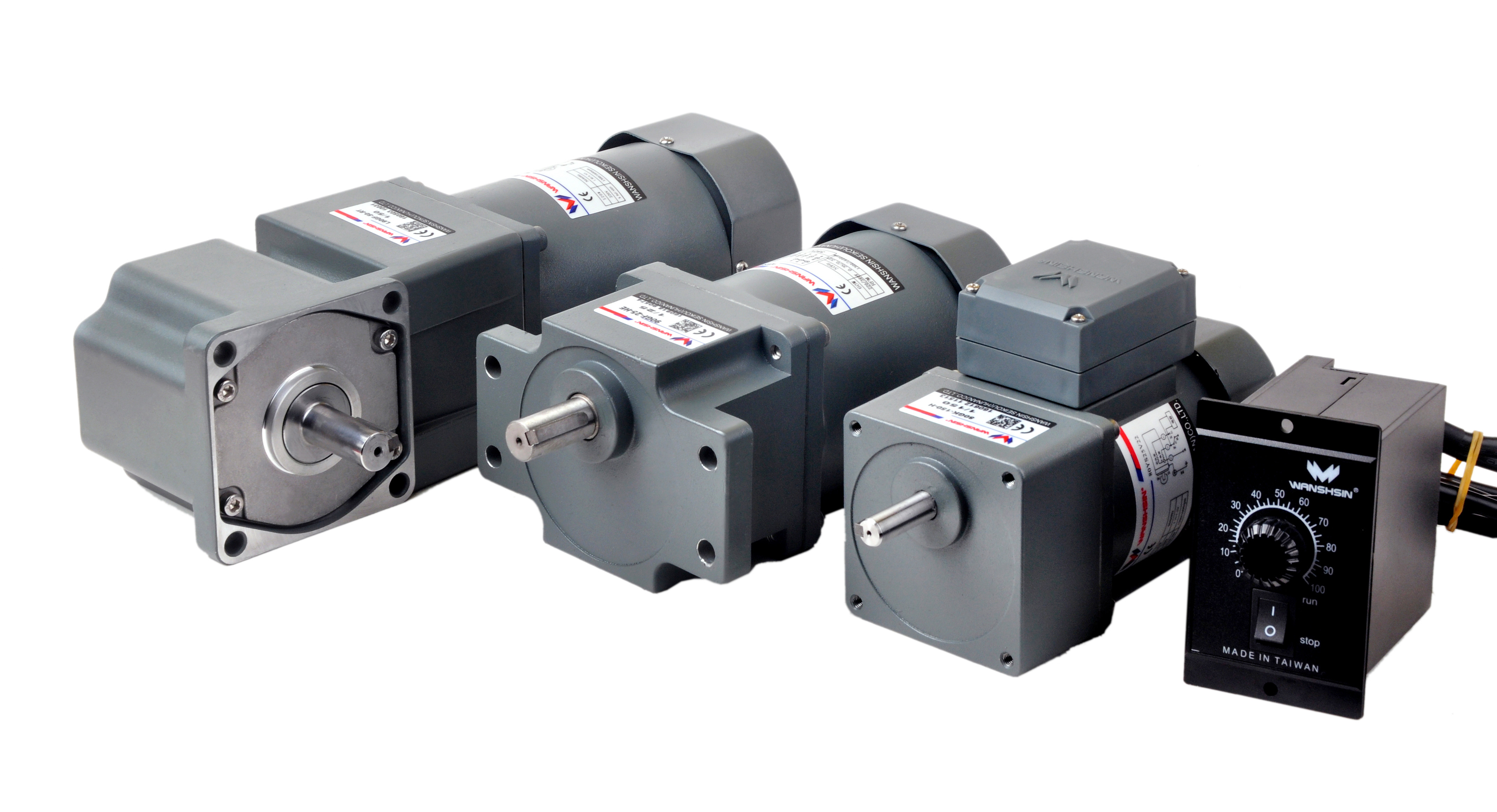 Micro AC / DC Gear Motor Multi Match Ratio Right Angle Hollow Gearbox Controller
