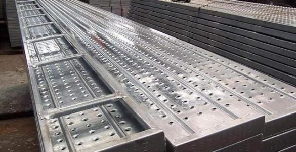 Construction Scaffold Plank Anti skid walkway Board / Sheet Roll Forming Machine