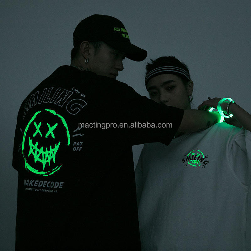 Men's Streetwear 2024 Summer Fashion Trend Oversized Reflective T Shirt Custom Design