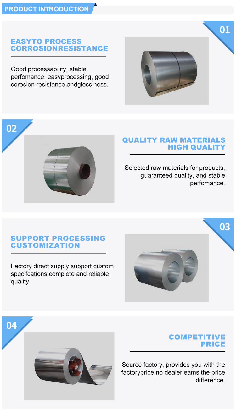 OEM 200 300 400 500 600 Series Stainless Steel Coil/Sheet With LH Steel Grade AiSi Standard
