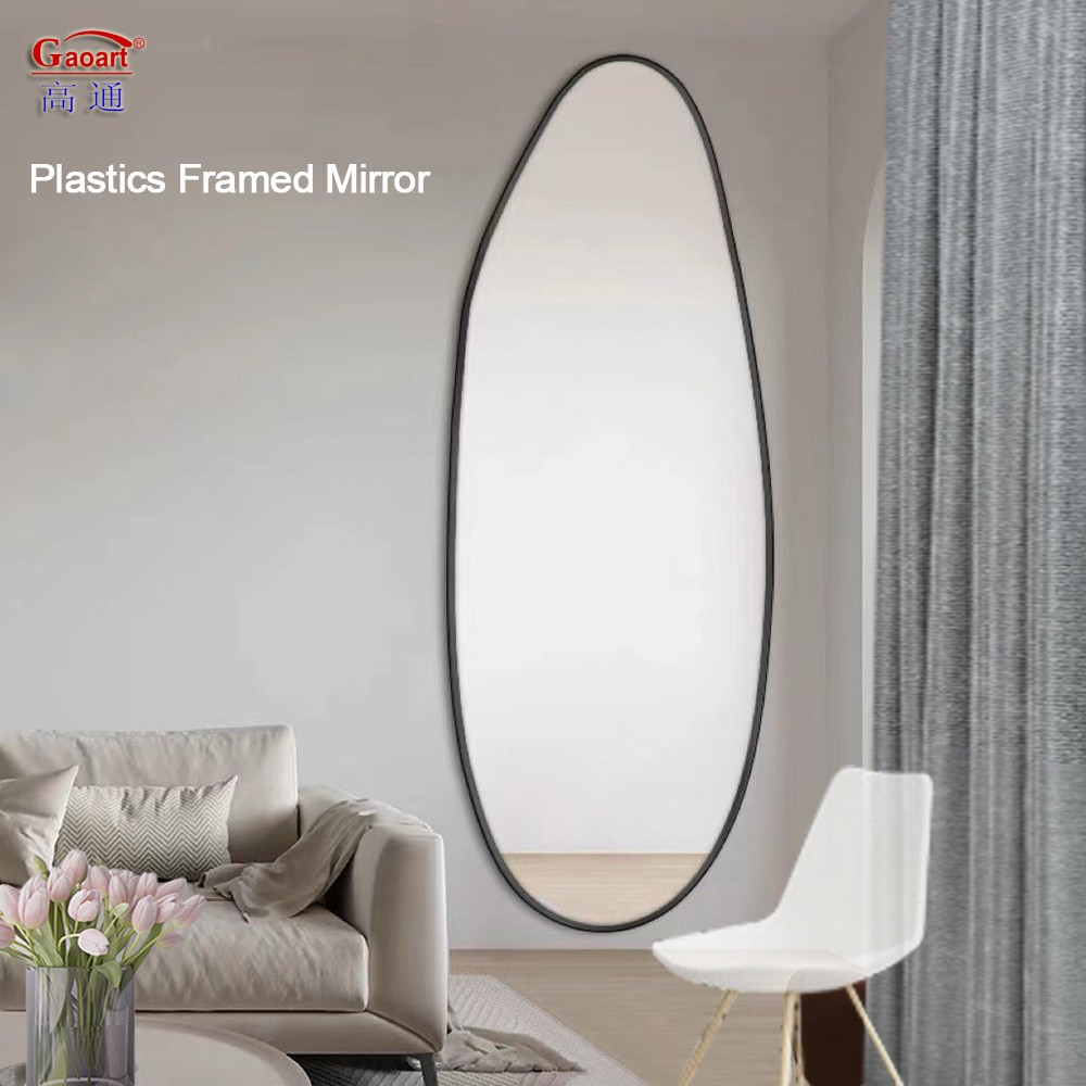 Large Iron Bathroom Wall Metal Framed Modern Decor With Glass Mirror And Gold Frame