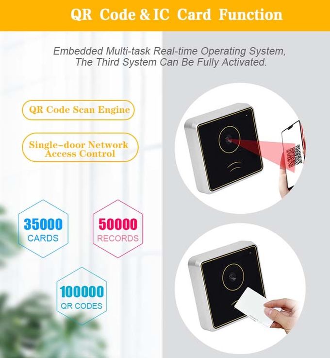 RJ45 PDF417 QR Code Reader Access Control Support TCP UDP HTTP