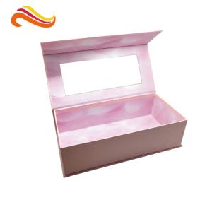 Magnetic Closure Custom Paper Packaging Box Matt Lamination Printing With Window