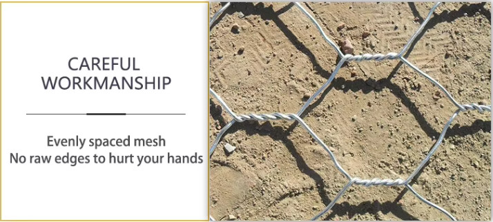 Galfan Wire Gabion Baskets For Preventing Of Rock Breaking 80*100mm