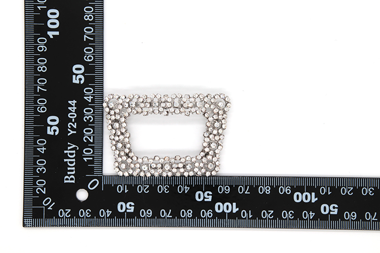 Rhinestone Ladies Crystal Shoes Decoration Accessories Silver Col