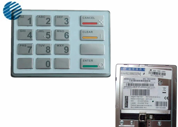 EPP5 Diebold ATM Parts ATM Machine Keyboard Keypad 49-216680-748A