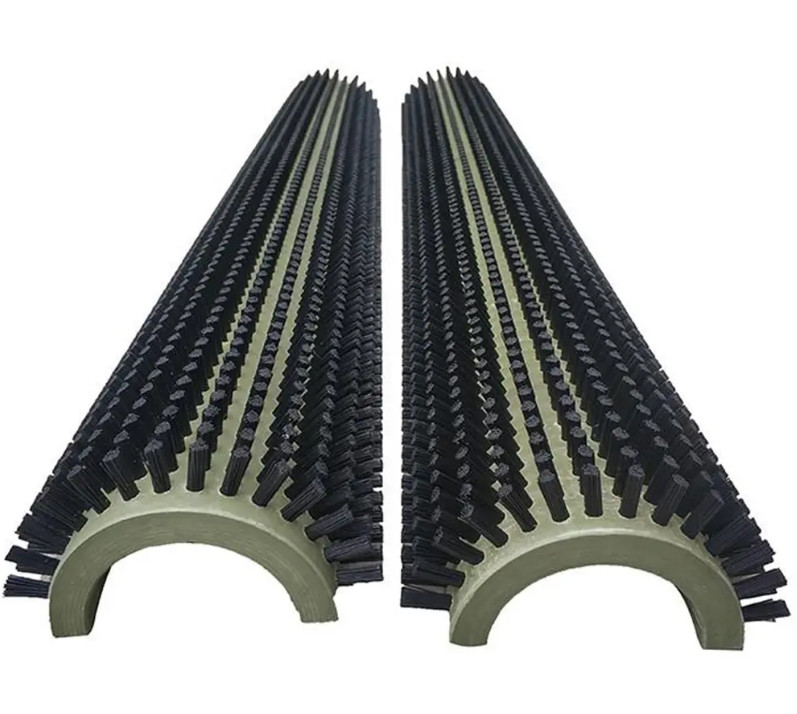 Split Cylinder Roller Brush For Cleaning And Polishing