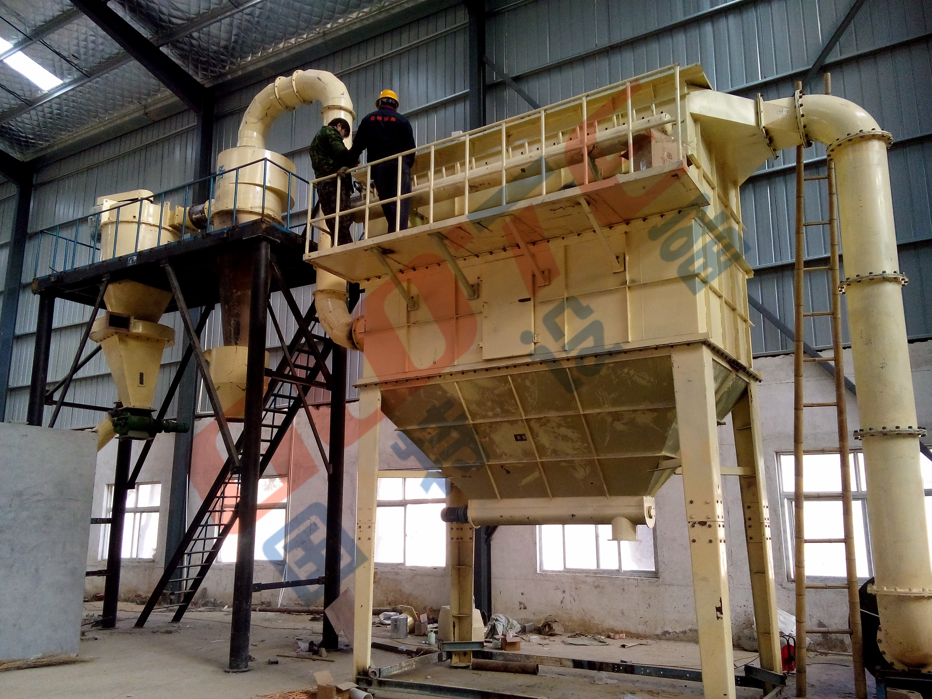 7000*2000*3000 Mm Dimension Cyclone Airflow Separator Classifier Machine for Energy Mining