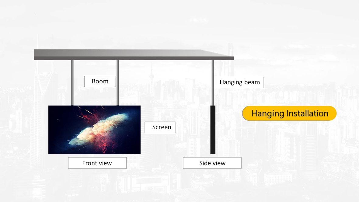 Longvison ODM P2.5 P2.9 Double Sided Indoor Led Display Screen For Mall Advertising