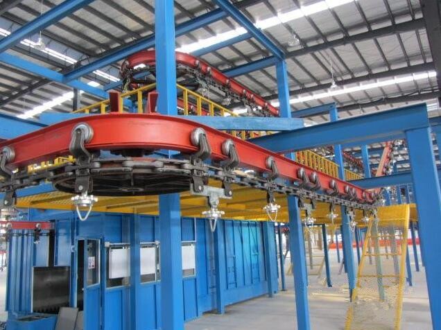 Suspension Overhead Chain Conveyor Systems For Factory Paint Metal Coating