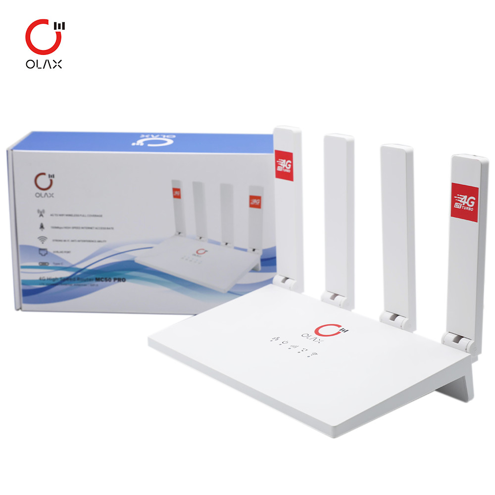 OLAX MC50 pro 4 WAN LAN Ports Outdoor Dual Mode Wireless Router CPE Router networking B28 cat4 4G Modem for Home