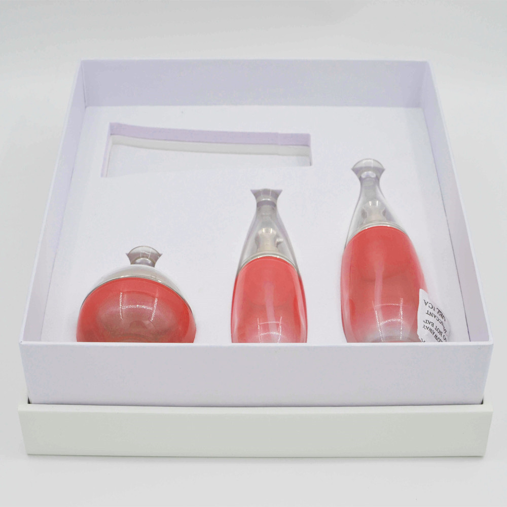 300g White Luxury Gift Boxes 30cm x 30cm MDF Skincare Personal Care Packaging Box With Ribbon