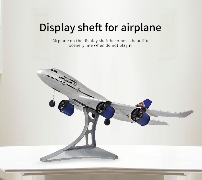 Simulated Remote Controlled Glider 2.4g Fixed Wing Aircraft Ready-to-Go Children's RC Electric Toy Three Passenger Plane