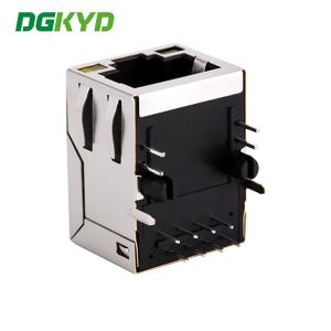 Reverse port RJ45 network port connector 100Mbps integrated network transformer