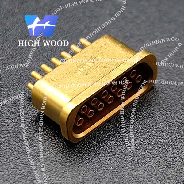 J30J SERIES Glass Sintered Gas Sealed Rectangular Electrical Connector, J30JM1-13ZKH25-Q1