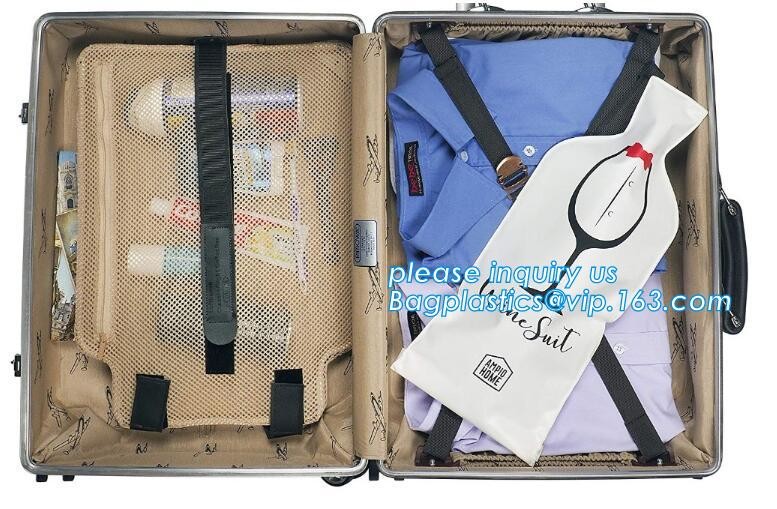 Bottle Protector Bubble Travel Bag,Travel Trip Bag With Bubble Inside And Double Zip lockks,Sleeve Travel Bag - Inner Skin