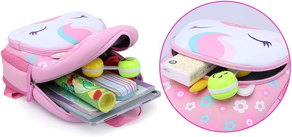 3D Cartoon Neoprene Animal Schoolbag Waterproof Lunch Box Carry Bag For Kids