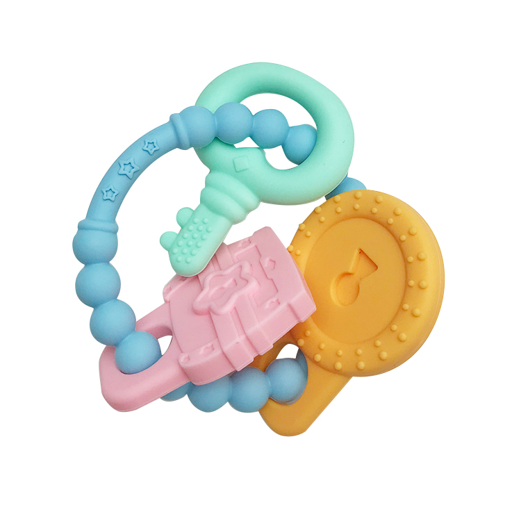 Eco Friendly Baby Silicone Products Food Grade Pacifier Clip Ring Teether