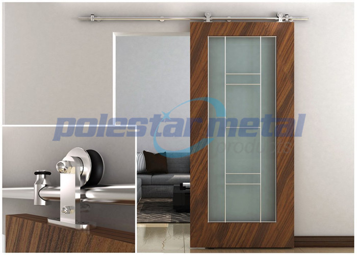 2000mm Decorative Door Hardware Stainless Steel Sliding Barn Wood Door Hardware