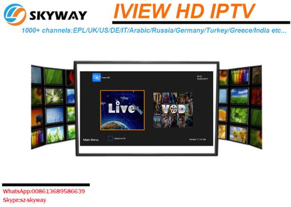 Iview HD IPTV Package Greek Germany Turkey UK Arabic German Russia USA Europe