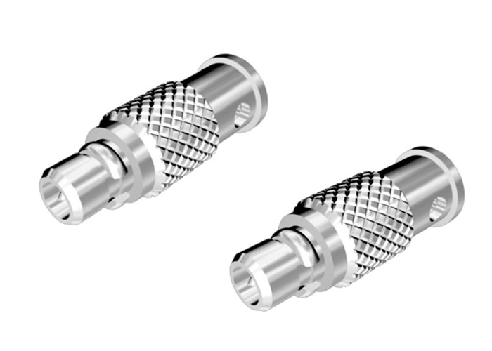 MMCX RF Coaxial Straight Crimp Connector , MMCX PCB Connector Customized