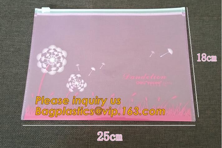Plastic Bag OEM Custom PVC Loop Handle Image Printed Plastic Shopping Bag,Promotional Clear Waterproof Plastic Cosmetic
