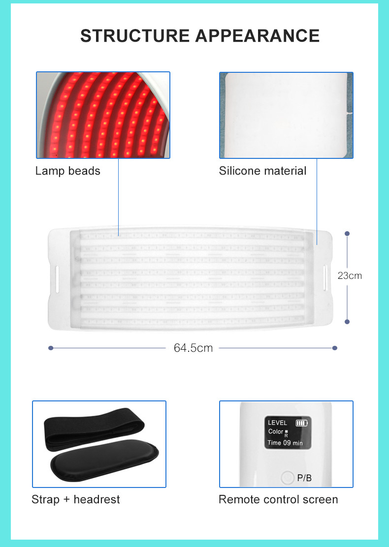 Silicone Led Face Light Therapy Pdt 7colors 5V 2A 1000mAh
