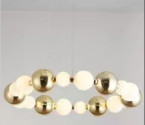 Postmodern Modern Circular Luxury Ring Led Chandelier Rustproof