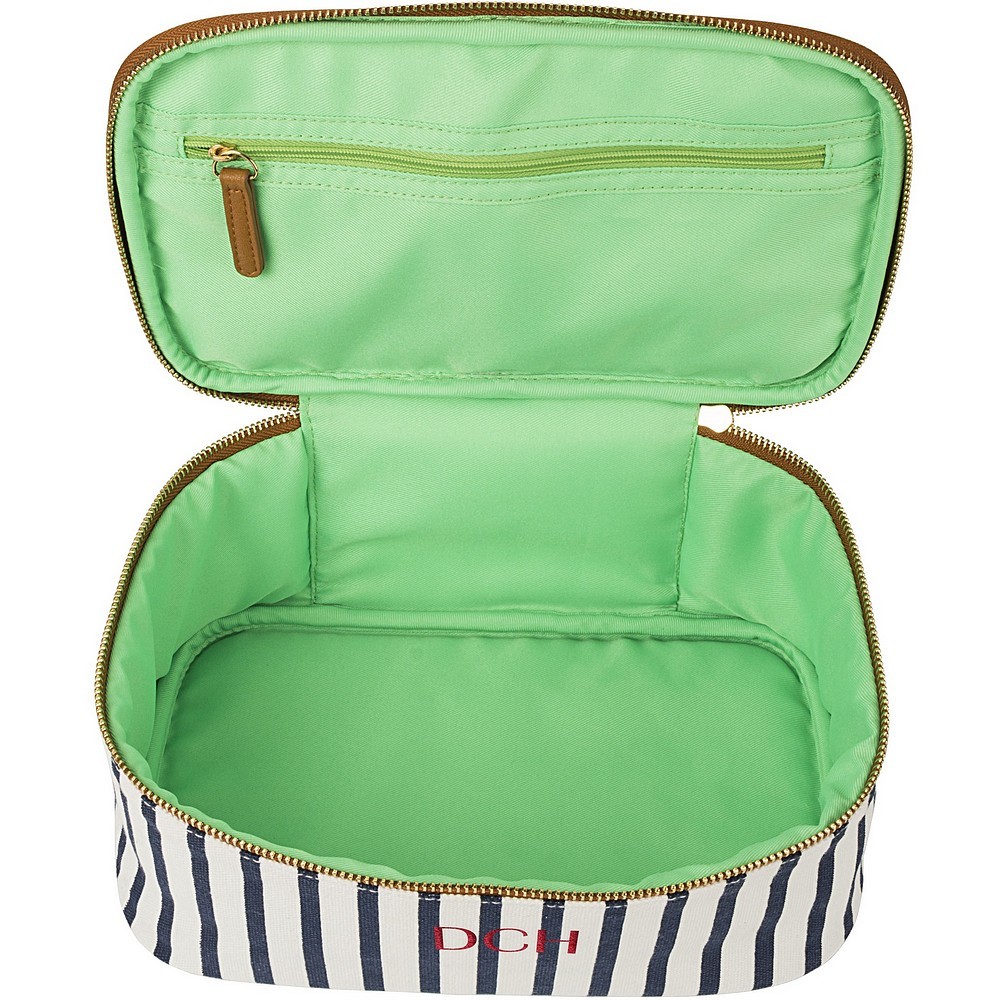 Personalized Clear See-Through Cosmetic Bags Transparent/Gold Travel Pack