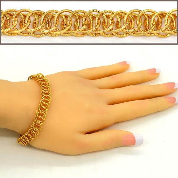 Hot Selling items Fashion jewelry Men or Womans bracelet Bangle 18K Real Gold