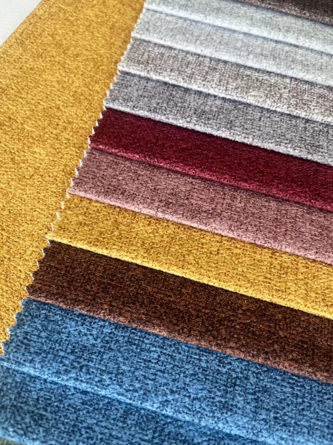 Water Resistant Velvet Sofa Fabric Double Faced For Pillow Cushion