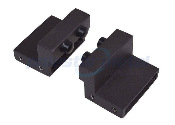 Satin Black Steel Decorative Door Hardware , Modern Sliding Barn Door Hardware Rail 2000mm