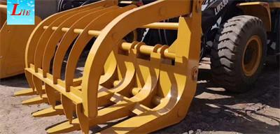 China wheel loader attachments manufacturer, log grab for wheel loader,timber