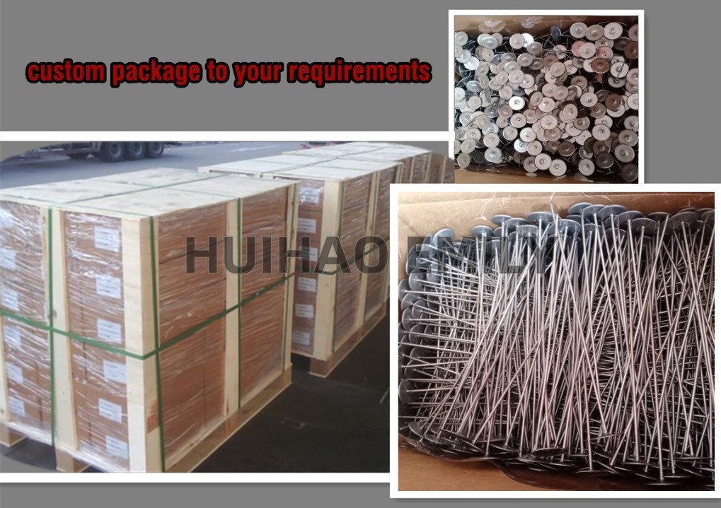 14GA Insulation Jackets Stainless Steel Quilting Pins With Self Locking Washer