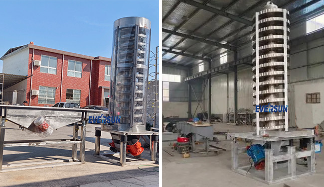 Mining Industry Vertical Lifting Conveyor Vertical Screw Elevator For Ore Slag