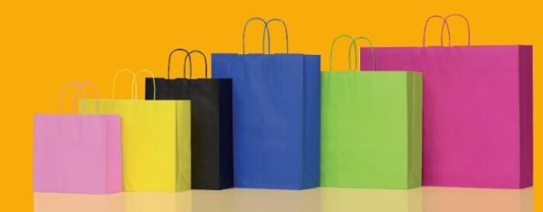 High-End Luxury Unprinted Cardboard Shopping Black Paper Carrier Bag with Rope