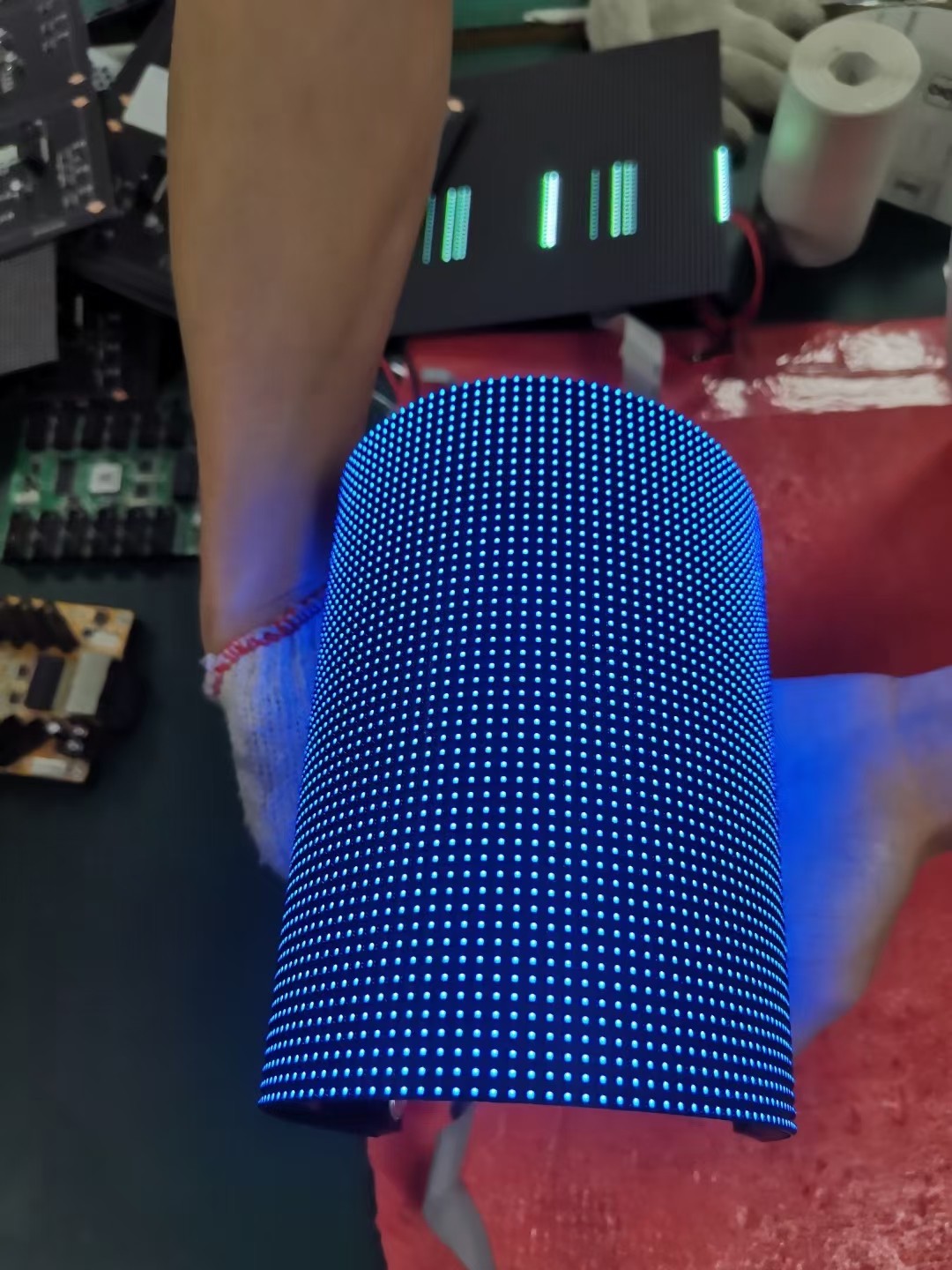 RGB Lightweight Flexible Video Wall , Multifunctional Curve LED Screen