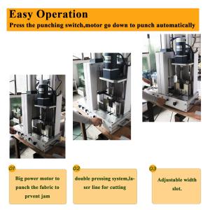 Honey comb/pleated blind fabric cutting and punching machine