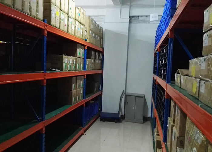 Steel Slotted Angle Shelving Rack , Adjustable Industrial Warehouse Racking System