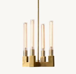  Metal Glass Commercial Suspended LED Ceiling Lights With Cylinder Shape Manufactures