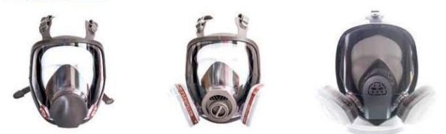 CE Full Face Respirator Protection Adjustable Headband Gas Protection Hield And Respirator