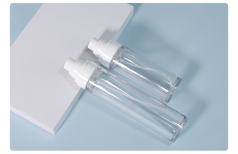 Customized Blue Cosmetic Bottles 60ml 100ml Transparent Plastic Bottle For Mist Spray