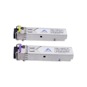Hot Pluggable 1.25Gb/s 80Km LC BiDi SFP Transceiver MSA