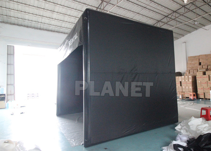 Outdoor Indoor Sport Black Custom Logo Inflatable Screen Golf Simulator Tent