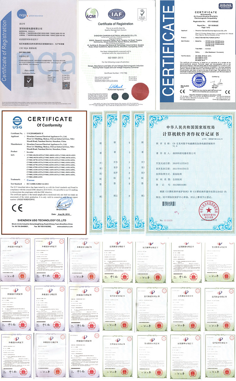 CE Certified Induction Heating Power Supply With Automatic Control Water Pressure