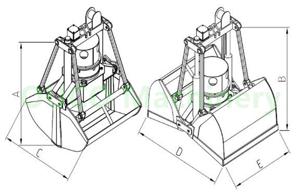 leak-proof grab GA drawing
