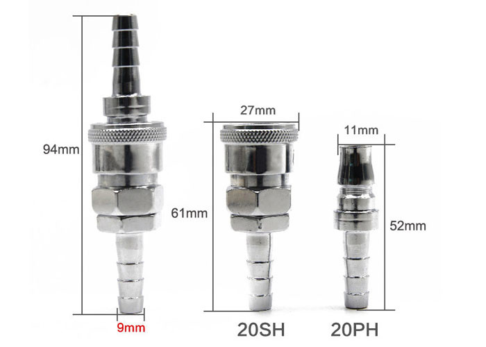 Type C Self Locking Air Pipe Connector / Pneumatic Pipe Connector Pp-30 Sm Sf Pm